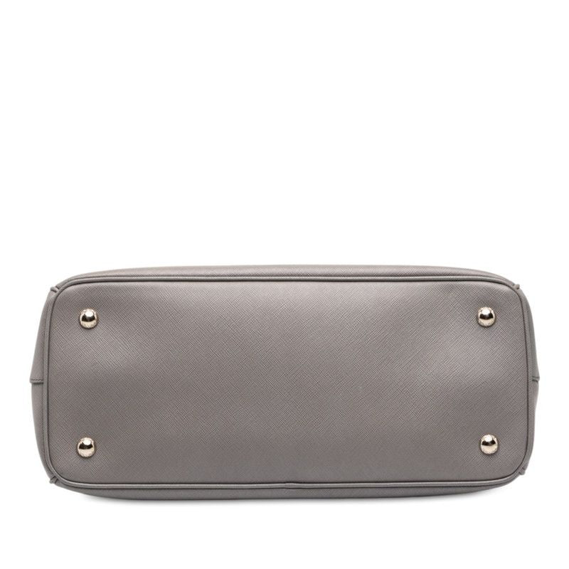 Prada Galleria Handbag Gray Saffiano Leather — view 3