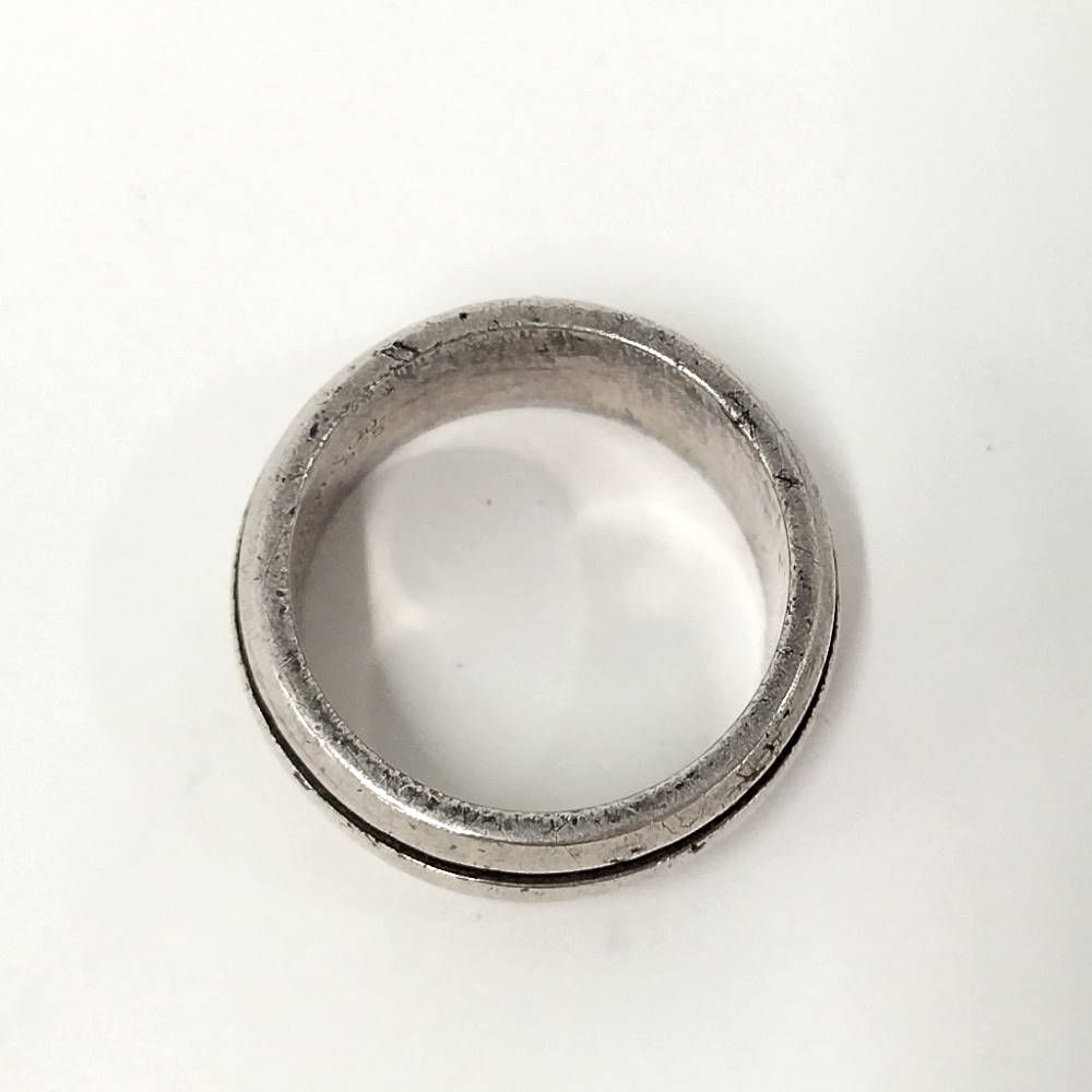 Tiffany & Co Grooved Double Line Ring Silver — view 2