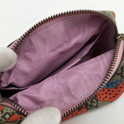 Gucci Strawberry GG Supreme Pouch — view 7