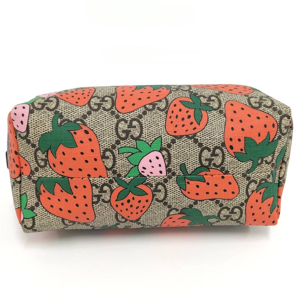 Gucci Strawberry GG Supreme Pouch — view 5