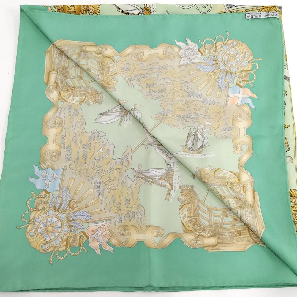 Hermes Carre 90 Sailing Ship of Light Voiles de Lumiere Scarf — view 6