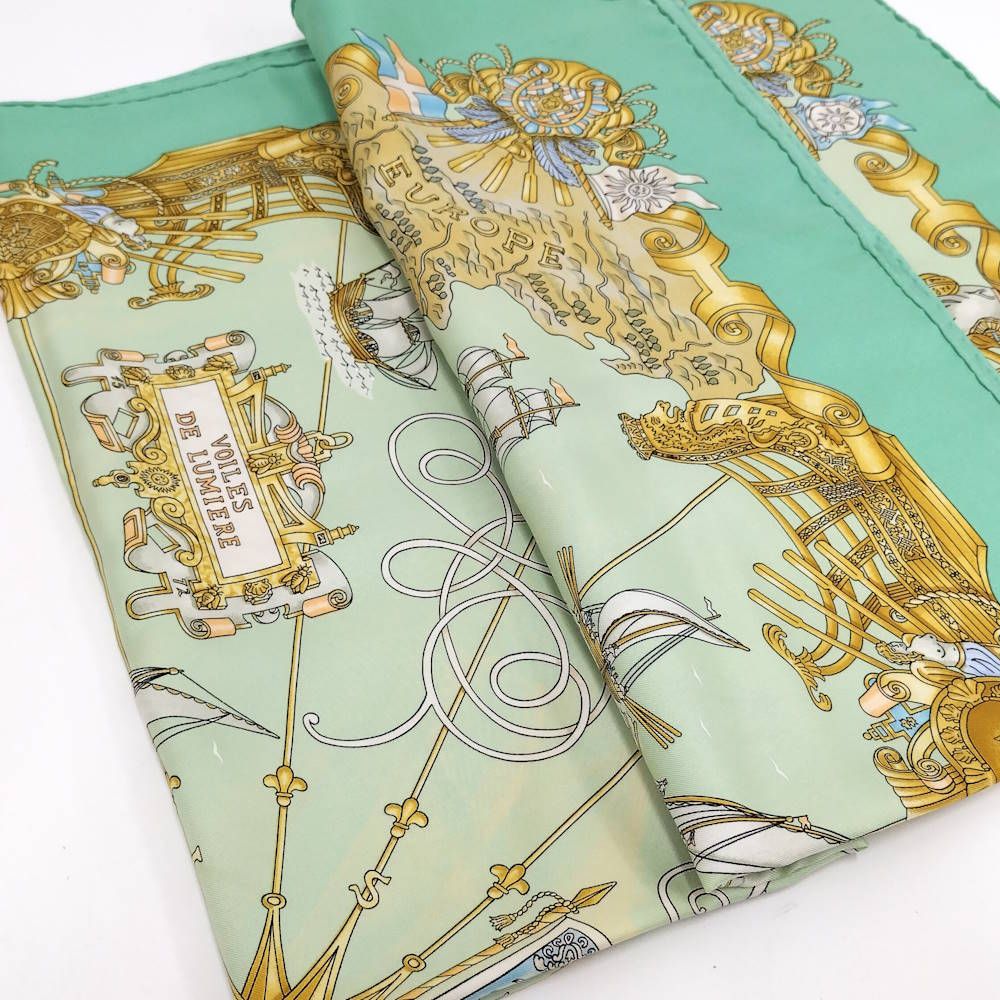 Hermes Carre 90 Sailing Ship of Light Voiles de Lumiere Scarf — view 5