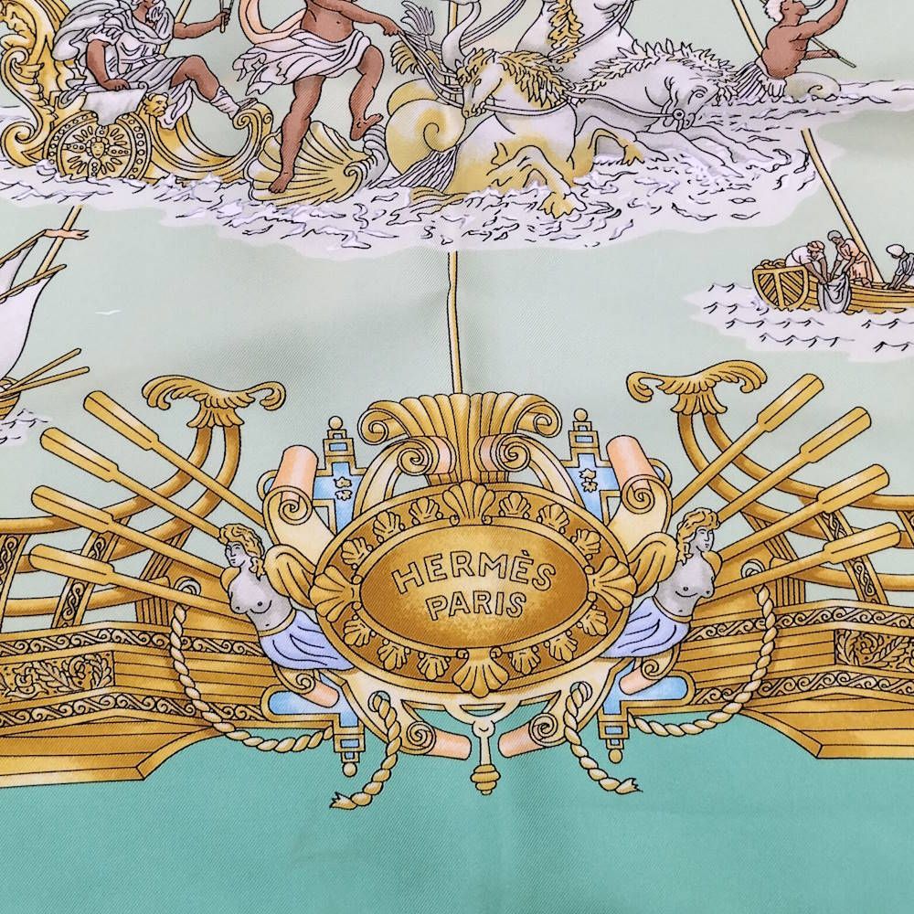 Hermes Carre 90 Sailing Ship of Light Voiles de Lumiere Scarf — view 2