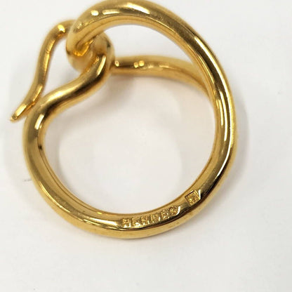 Hermes Jumbo Scarf Ring Plated Gold — view 6