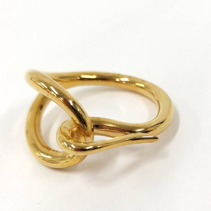 Hermes Jumbo Scarf Ring Plated Gold — view 4