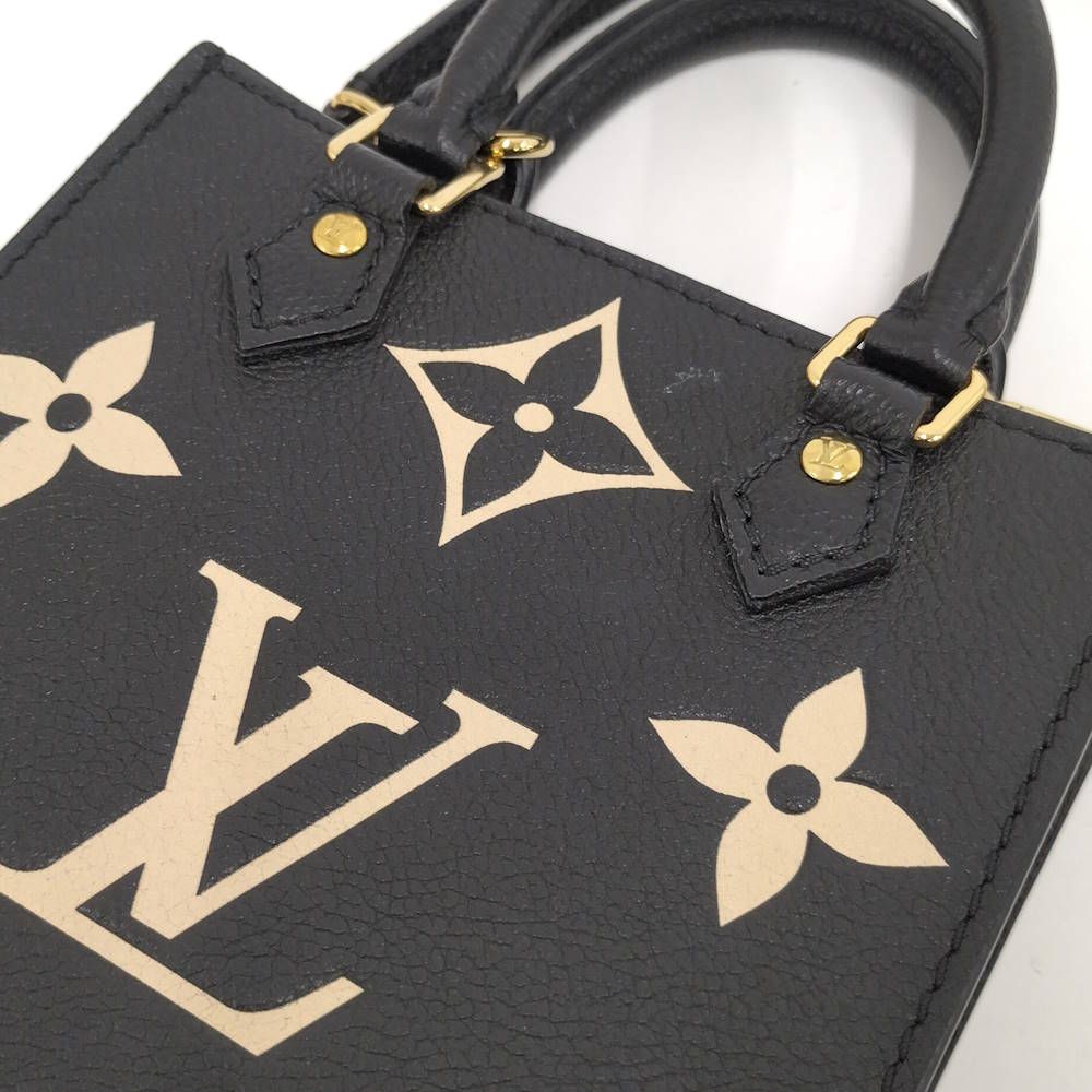 Louis Vuitton Sac Plat 2-Way Handbag Bicolor Monogram Empreinte — view 6