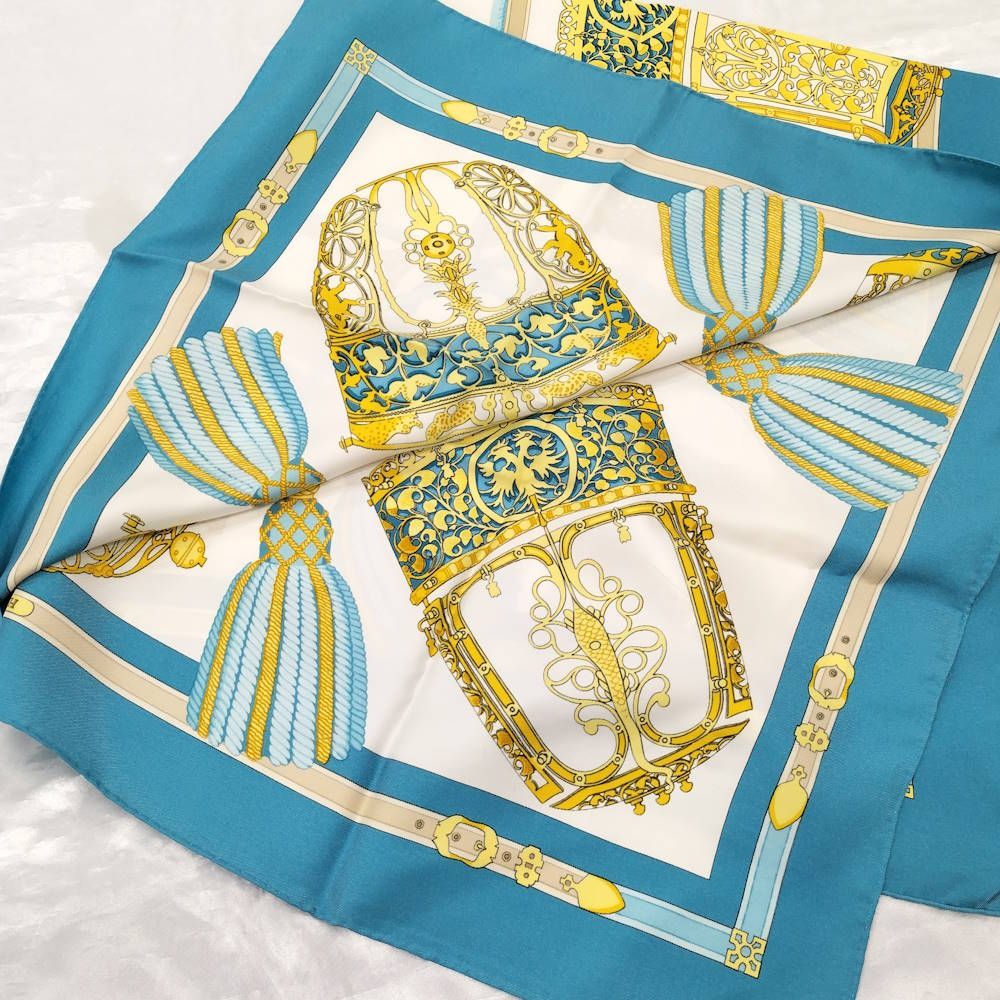 Hermes Carre 90 les Muserolles Scarf — view 2