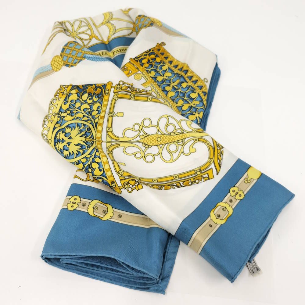 Hermes Carre 90 les Muserolles Scarf — view 8