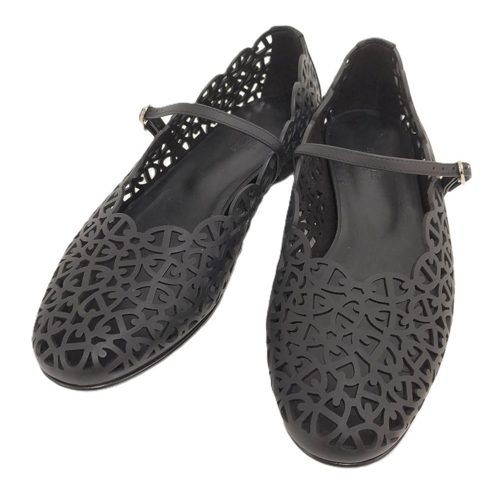 Hermes Meri Ballet Shoes Black