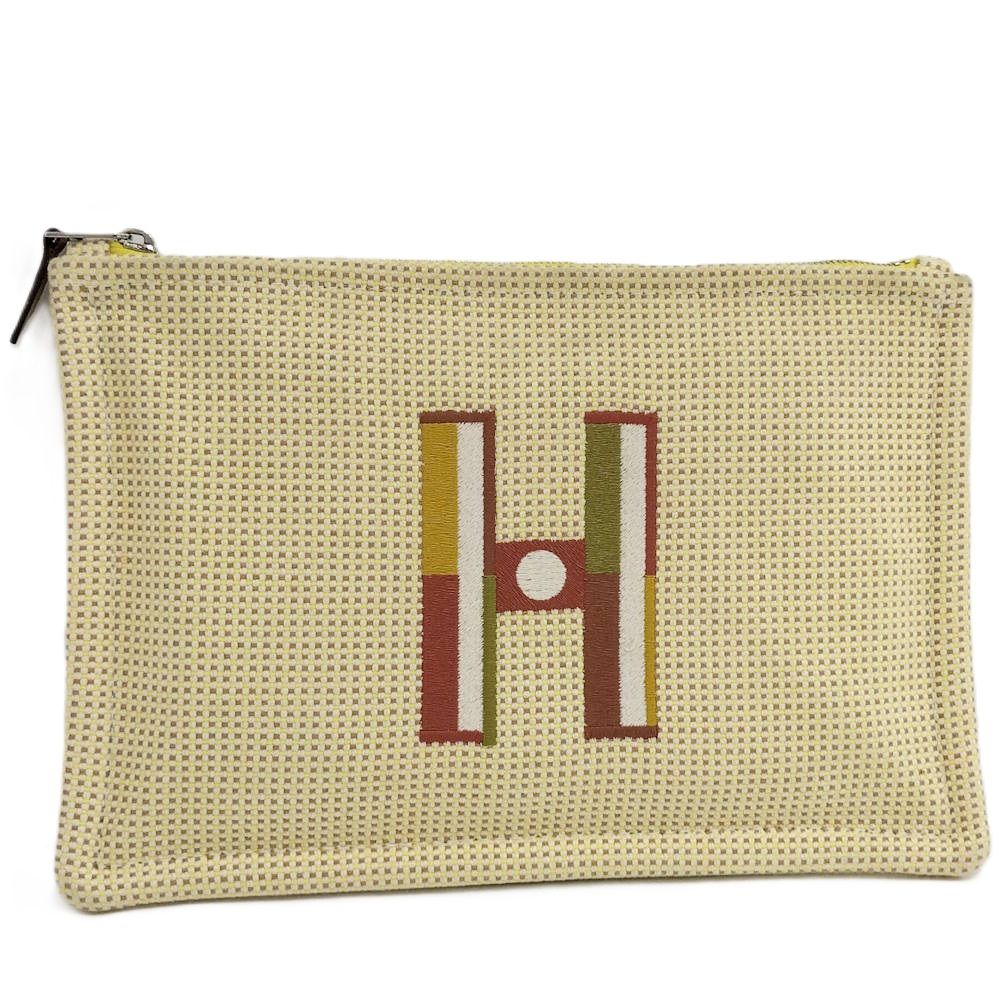 Hermes Faubourg Corner Pouch Toile