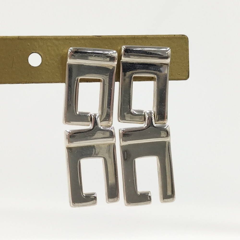 Gucci G Logo Earrings Silver