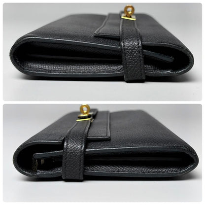 Hermes Kelly Wallet Black Gold — view 6