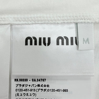 Miu Miu 11 EC Logo Embroidery Sailor Color Top with White Garment M — view 7