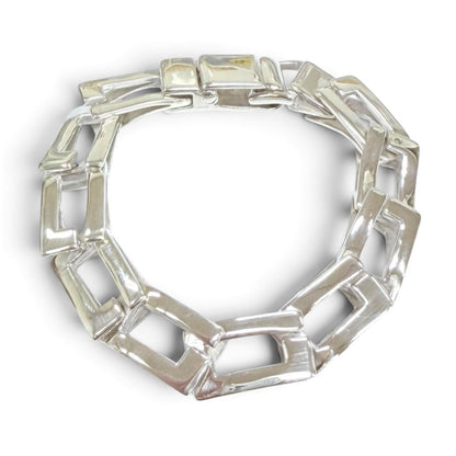 Gucci Vintage 925 Square G Bangle Bracelet Silver — view 2