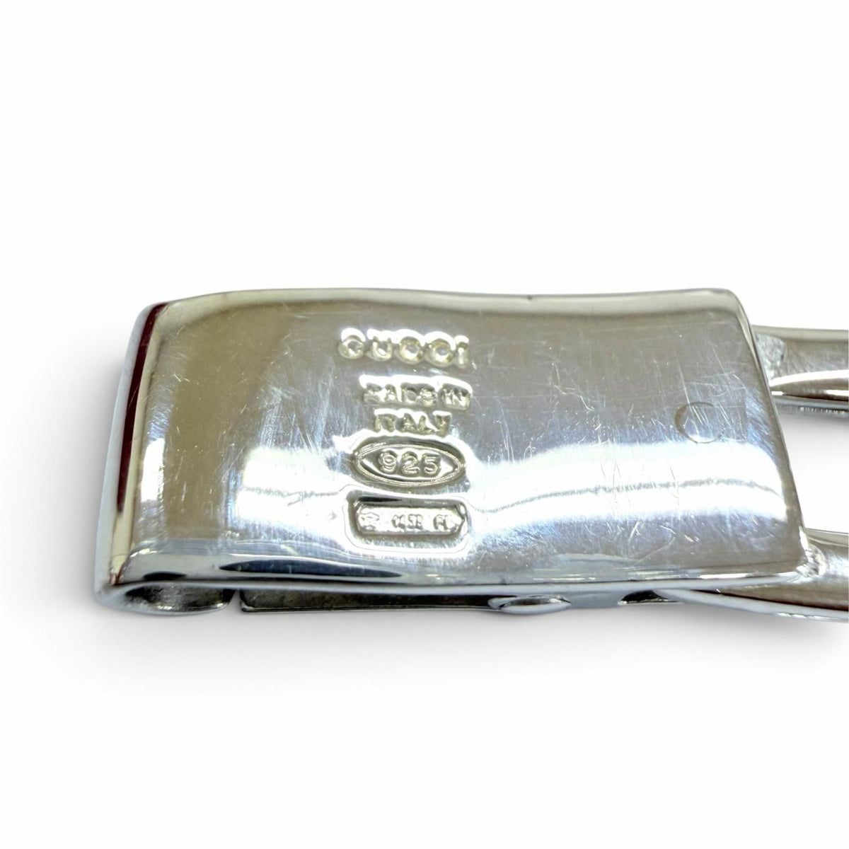 Gucci Vintage 925 Square G Bangle Bracelet Silver — view 5