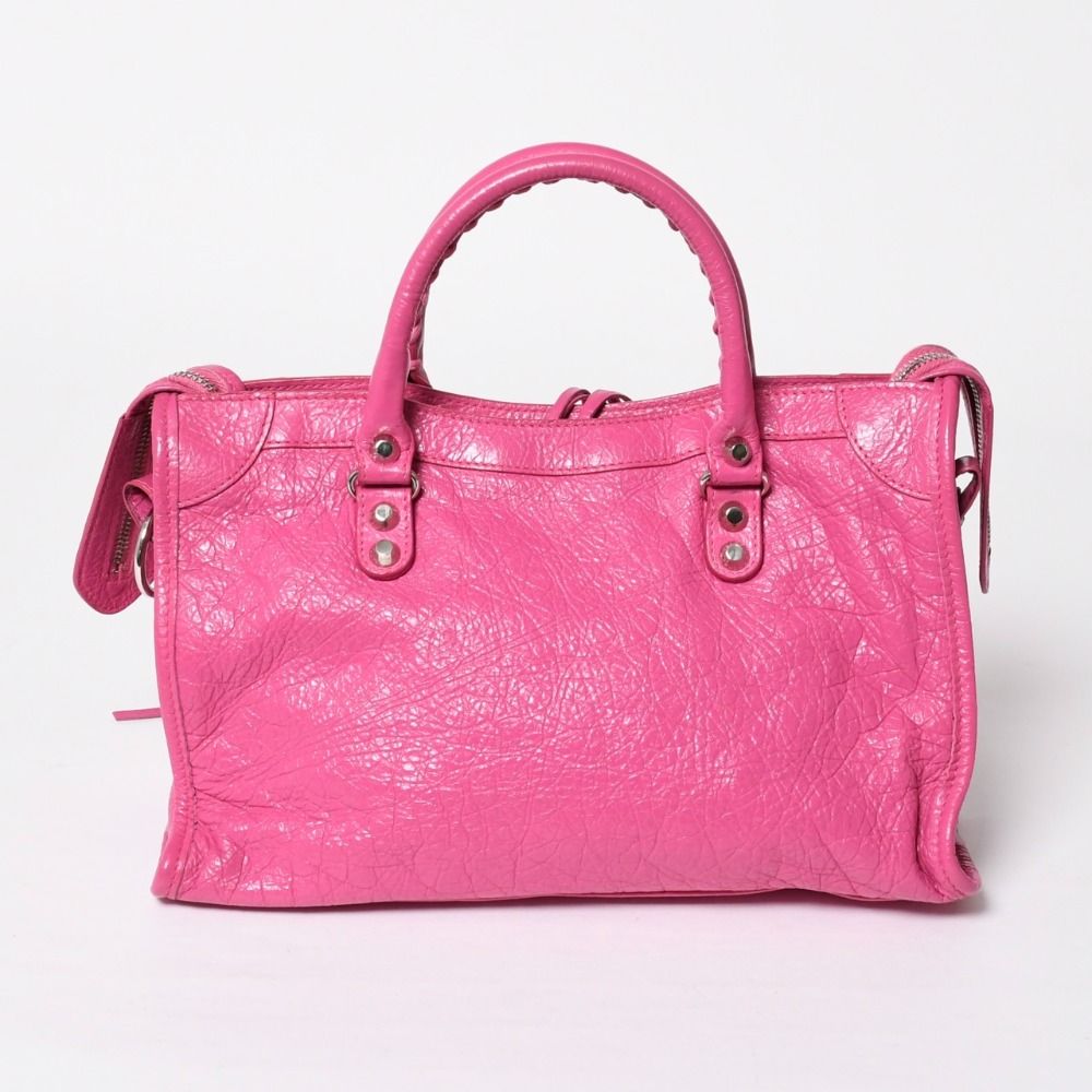 Balenciaga Classic City Small Handbag Leather Pink Gold — view 2