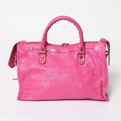 Balenciaga Classic City Small Handbag Leather Pink Gold — view 2