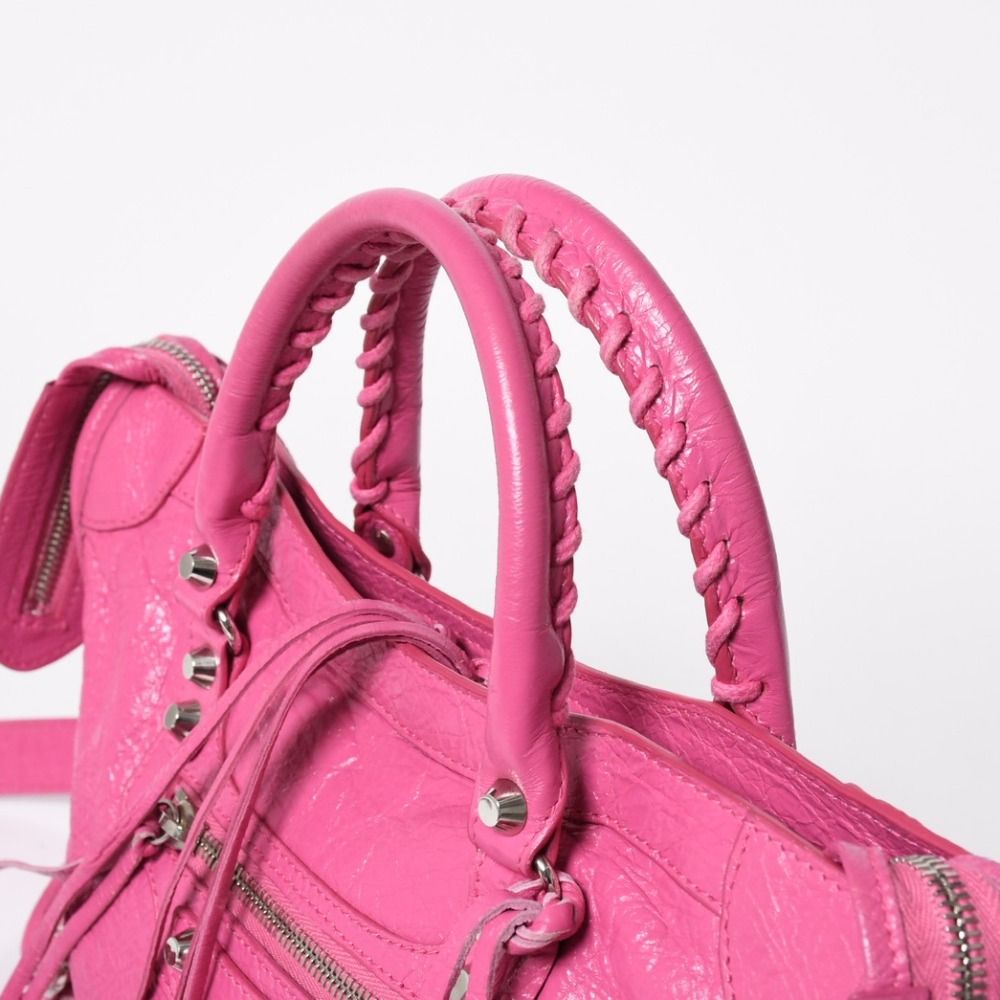 Balenciaga Classic City Small Handbag Leather Pink Gold — view 6