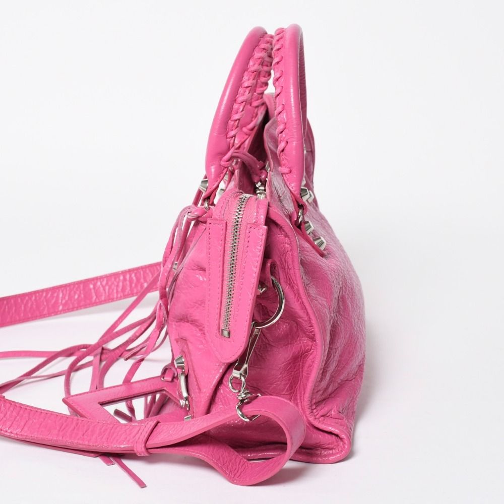 Balenciaga Classic City Small Handbag Leather Pink Gold — view 4