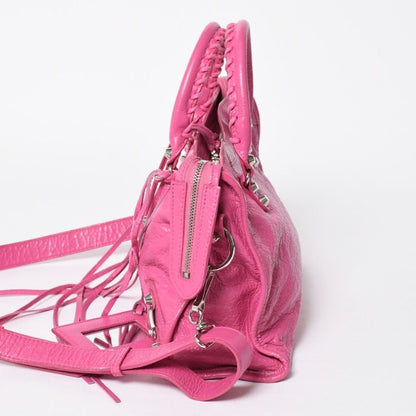 Balenciaga Classic City Small Handbag Leather Pink Gold — view 4