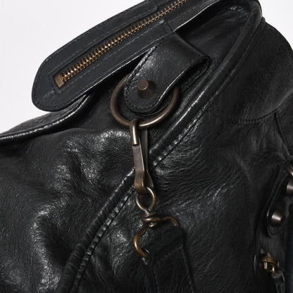 Balenciaga the City 2-Way Shoulder Bag Black Silver — view 8