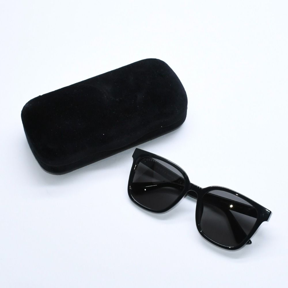 Gucci Sunglasses Wellington Acetate Black Gold 19 Eyewear