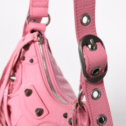 Balenciaga le Cargole Le Cagole Shoulder Bag Fringe Pink Silver — view 5
