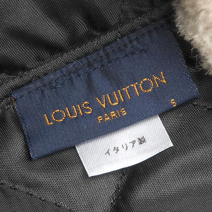 Louis Vuitton Cap Flight Cap Monogram Canvas Beaver Fur Gold Pilot Cap Fur S — view 5