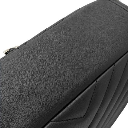 Saint Laurent 2-Way Bag Classic Monogram Leather Black Silver YSL Cassandra — view 8