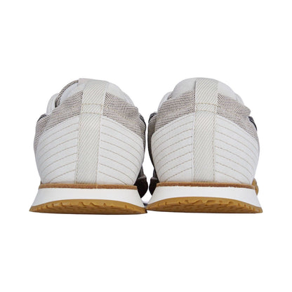 Hermes Sneakers Jet Low Cut H Logo Shoes Suede Canvas White — view 5