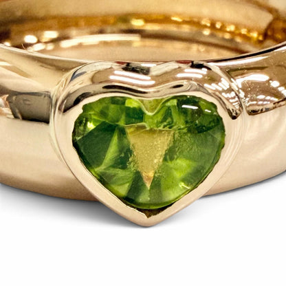 Tiffany & Co Friendship Ring 750 Peridot Yellow Gold Green — view 6
