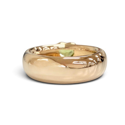 Tiffany & Co Friendship Ring 750 Peridot Yellow Gold Green — view 4