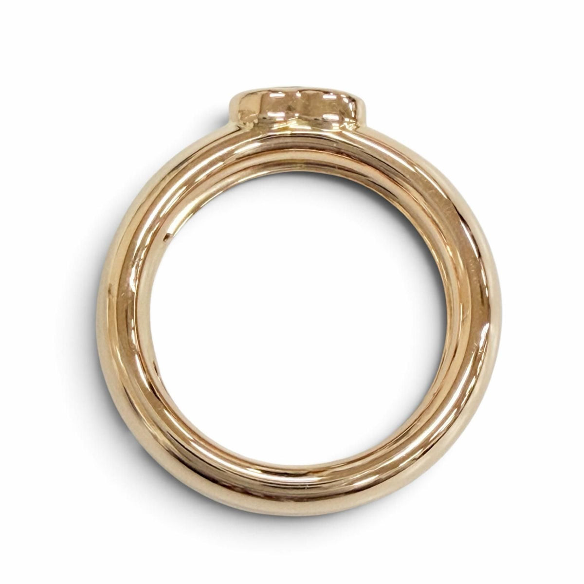 Tiffany & Co Friendship Ring 750 Peridot Yellow Gold Green — view 5