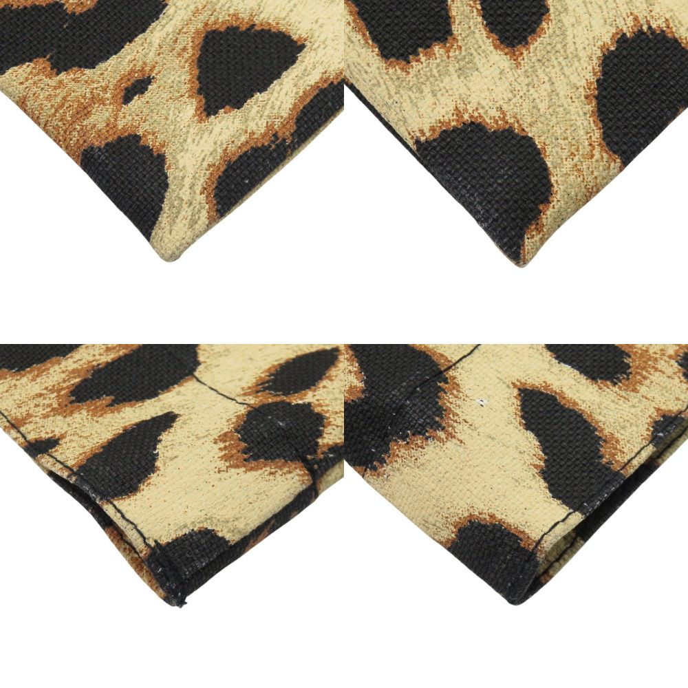 Saint Laurent Rive Droite Leopard Print Recycled Cotton Tote Bag — view 4