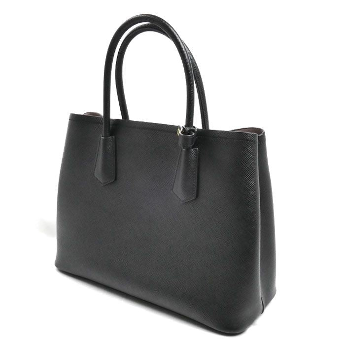 Prada Saffiano Cuir 2-Way Shoulder Bag Black — view 2