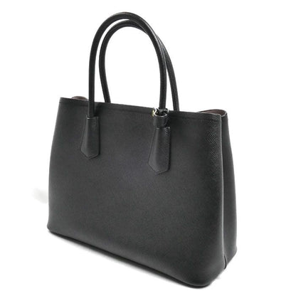 Prada Saffiano Cuir 2-Way Shoulder Bag Black — view 2