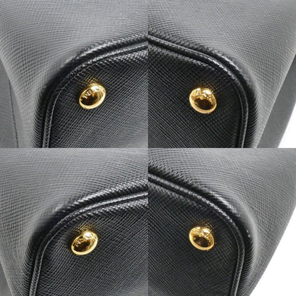 Prada Saffiano Cuir 2-Way Shoulder Bag Black — view 6