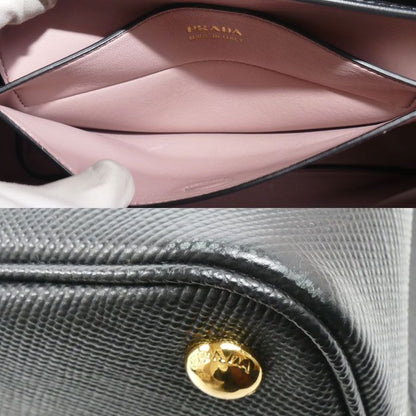 Prada Saffiano Cuir 2-Way Shoulder Bag Black — view 5