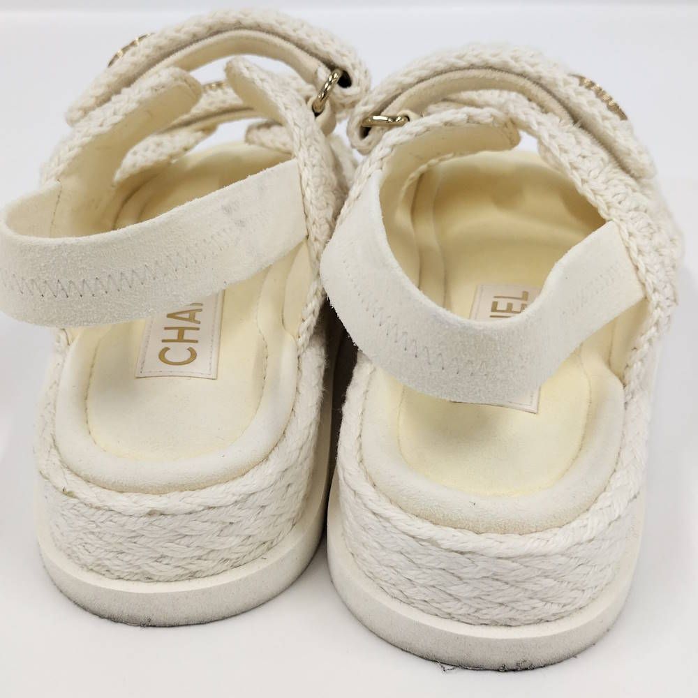 Chanel Sandals Ivory — view 6
