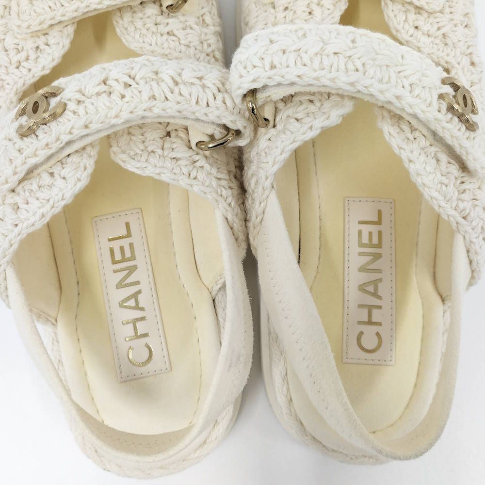 Chanel Sandals Ivory — view 8