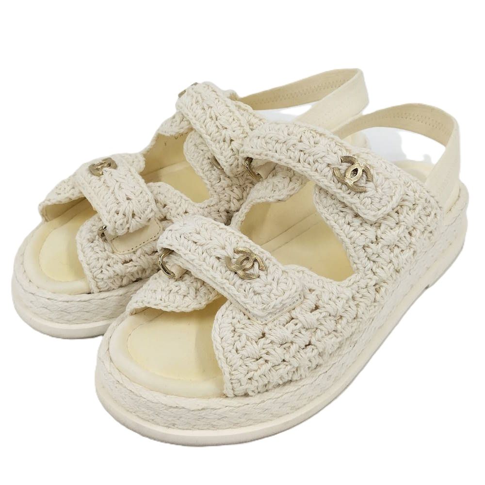Chanel Sandals Ivory