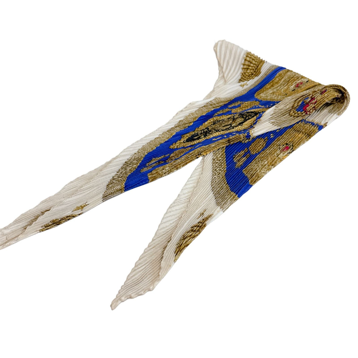 Hermes Saber Decorative Bag Silk Scarf Blue