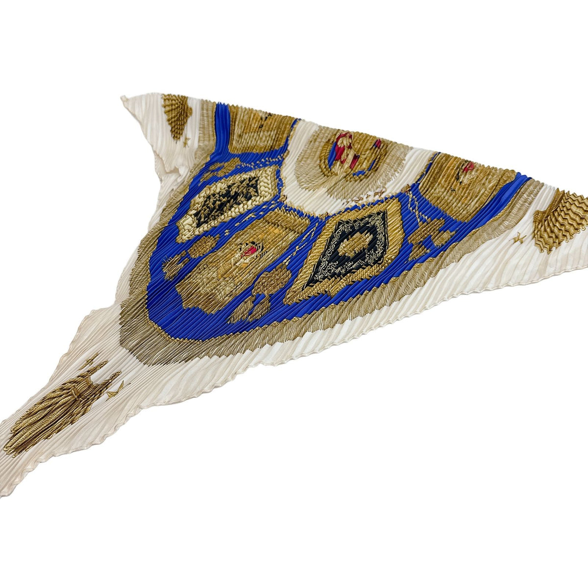 Hermes Saber Decorative Bag Silk Scarf Blue