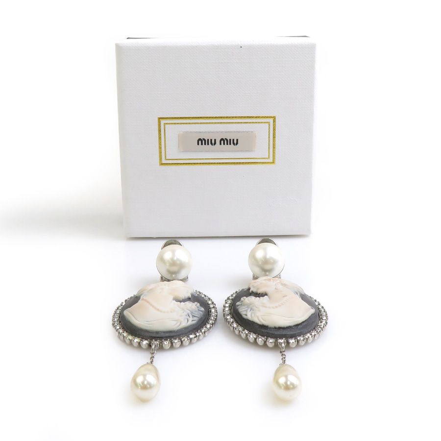 Miu Miu Earrings White — view 8