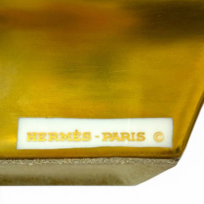 Hermes Ashtray Ceramic Samurai Gold Leaf Orange — view 5