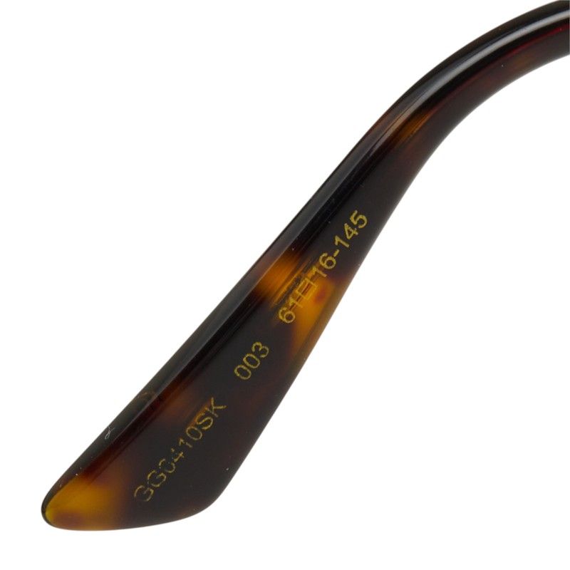 Gucci Double Bridge Pilot Lens Sunglasses Eyewear Teardrop Shape Gold Metal — view 5