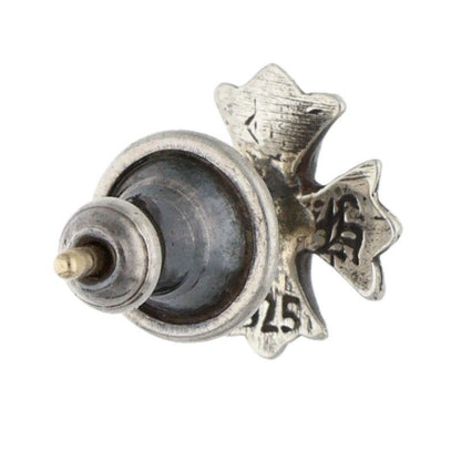 Chrome Hearts CH Plus Diamond CH Stud Silver Earrings — view 2