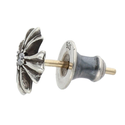 Chrome Hearts CH Plus Diamond CH Stud Silver Earrings — view 4