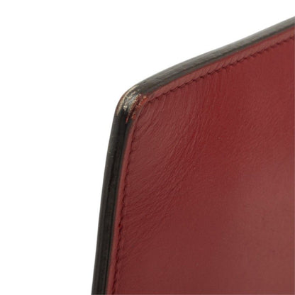 Gucci Ghost Clutch Pouch Red Black Leather — view 5