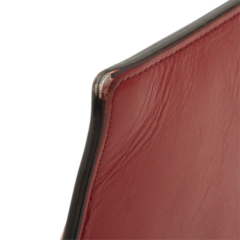 Gucci Ghost Clutch Pouch Red Black Leather — view 4